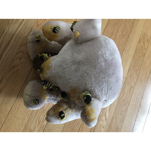 Bumble Bee Plush Bear with Honey 15" Tall 3 lb. Rare - Picture 7 of 10